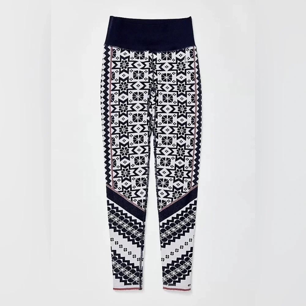 034.Free People Movement Myoko Jacquard Base Leggings NWT - Picture 4 of 10